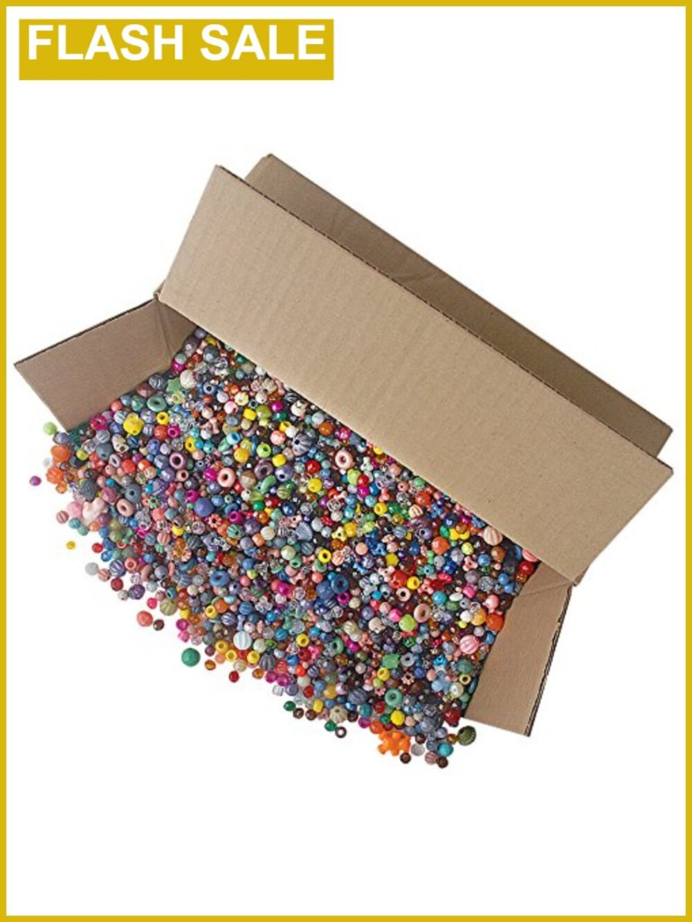 5lb Mixed Plastic Craft Beads Assorted Sizes Round for Jewelry Making